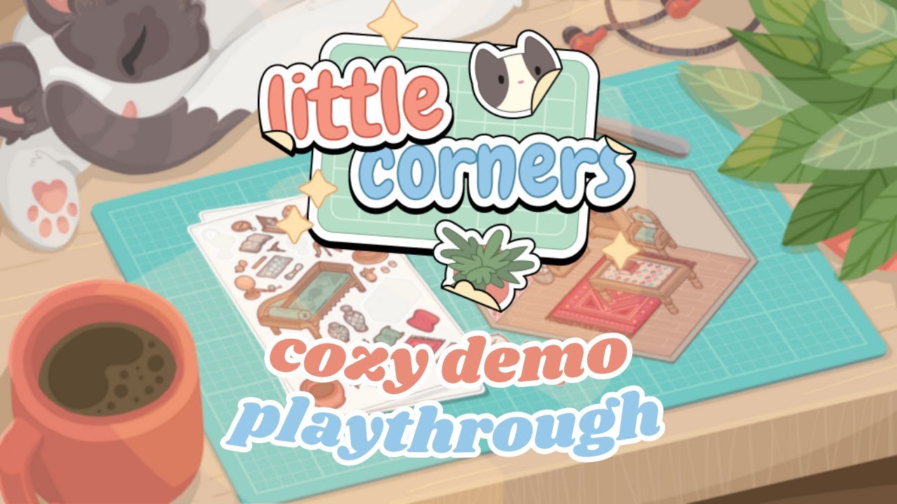 making cozy rooms with STICKERS 💕 | little corners demo gameplay 🔭