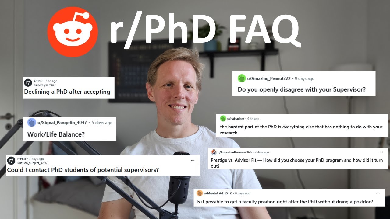 Postdoc answers questions from reddit