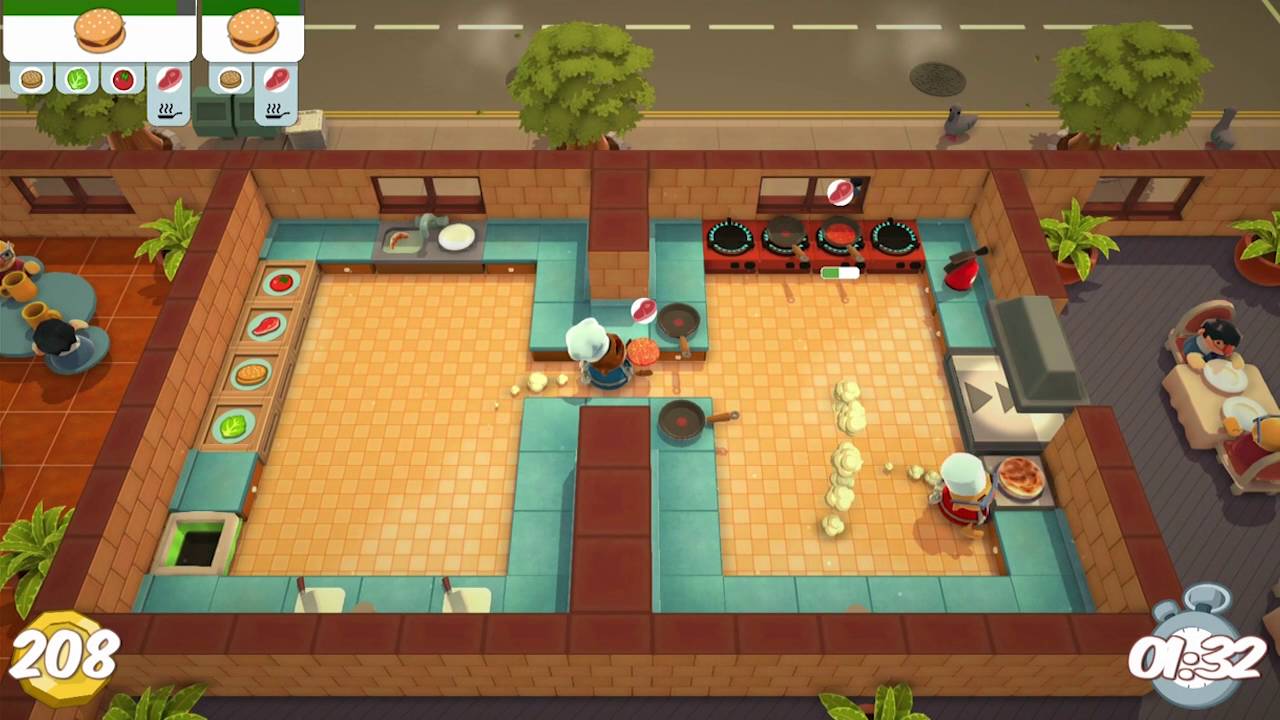 Overcooked Level 1-4 3Stars Walkthrough