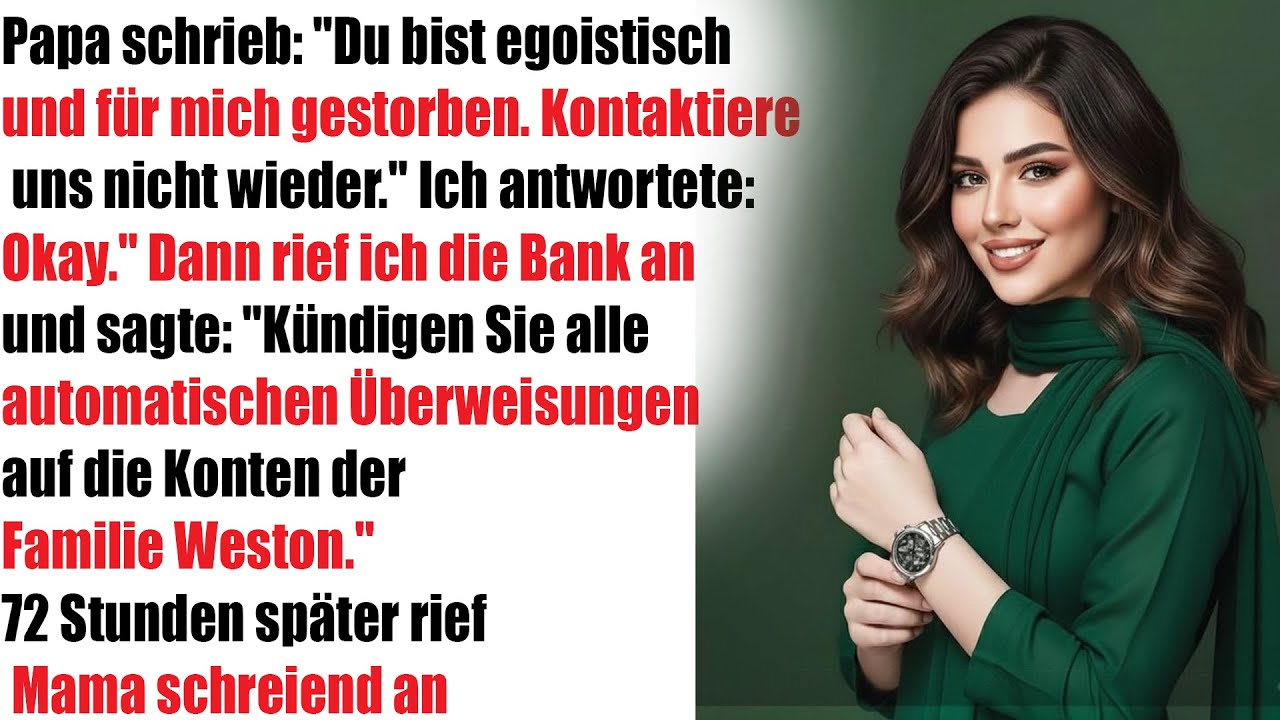 „Papa schrieb: ‚Du bist egoistisch, tot für mich‘ – Mein Anruf veränderte alles“