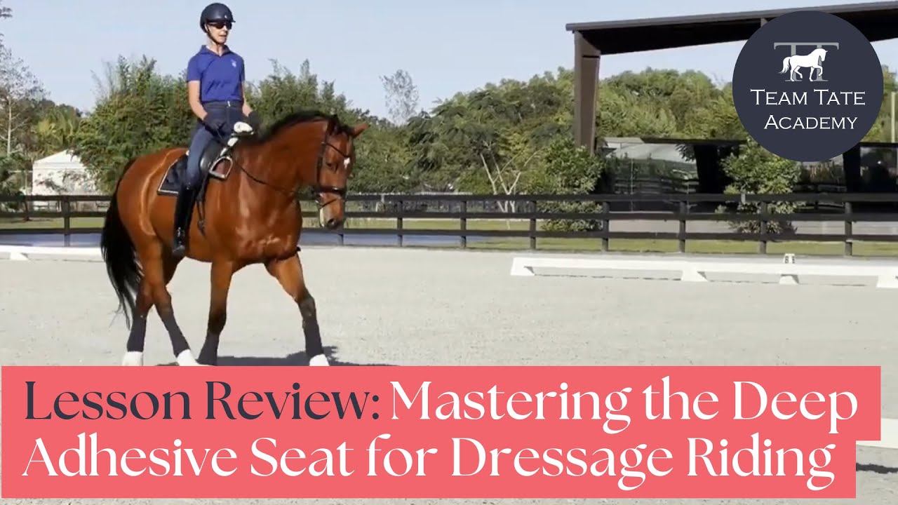Lesson Review: Mastering the Deep Adhesive Seat for Dressage Riding