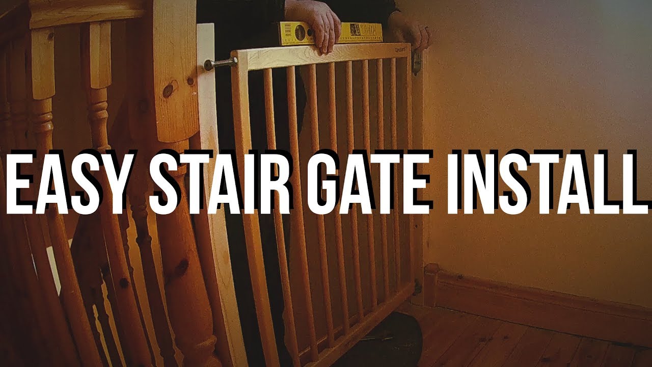 Easy Install of a stair gate (How to) (EveryDad Basics)