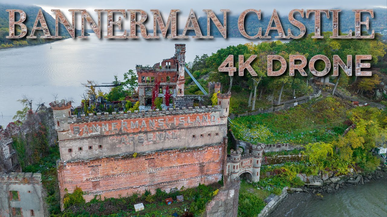 Bannerman Castle Hudson River 4K Drone