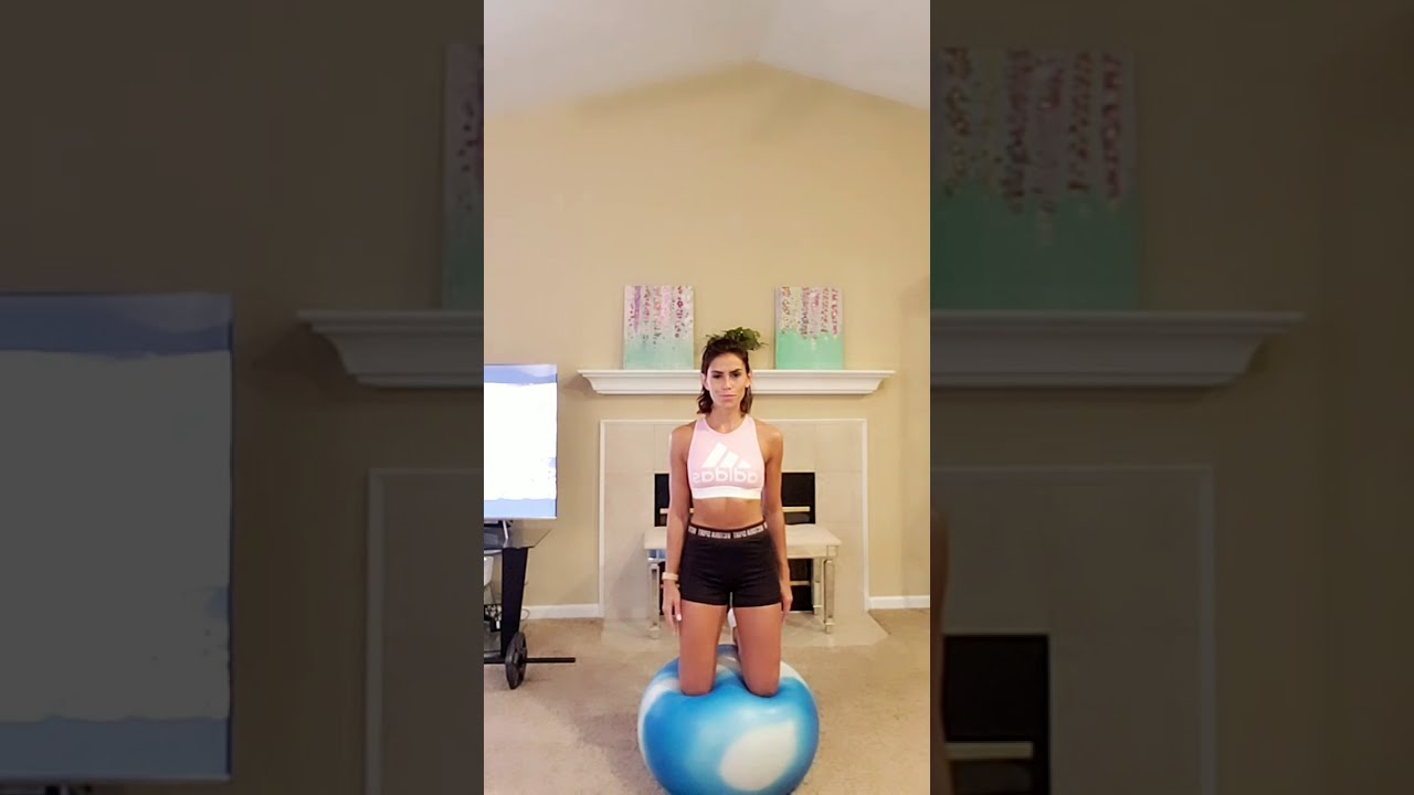 Stability ball balance challenge