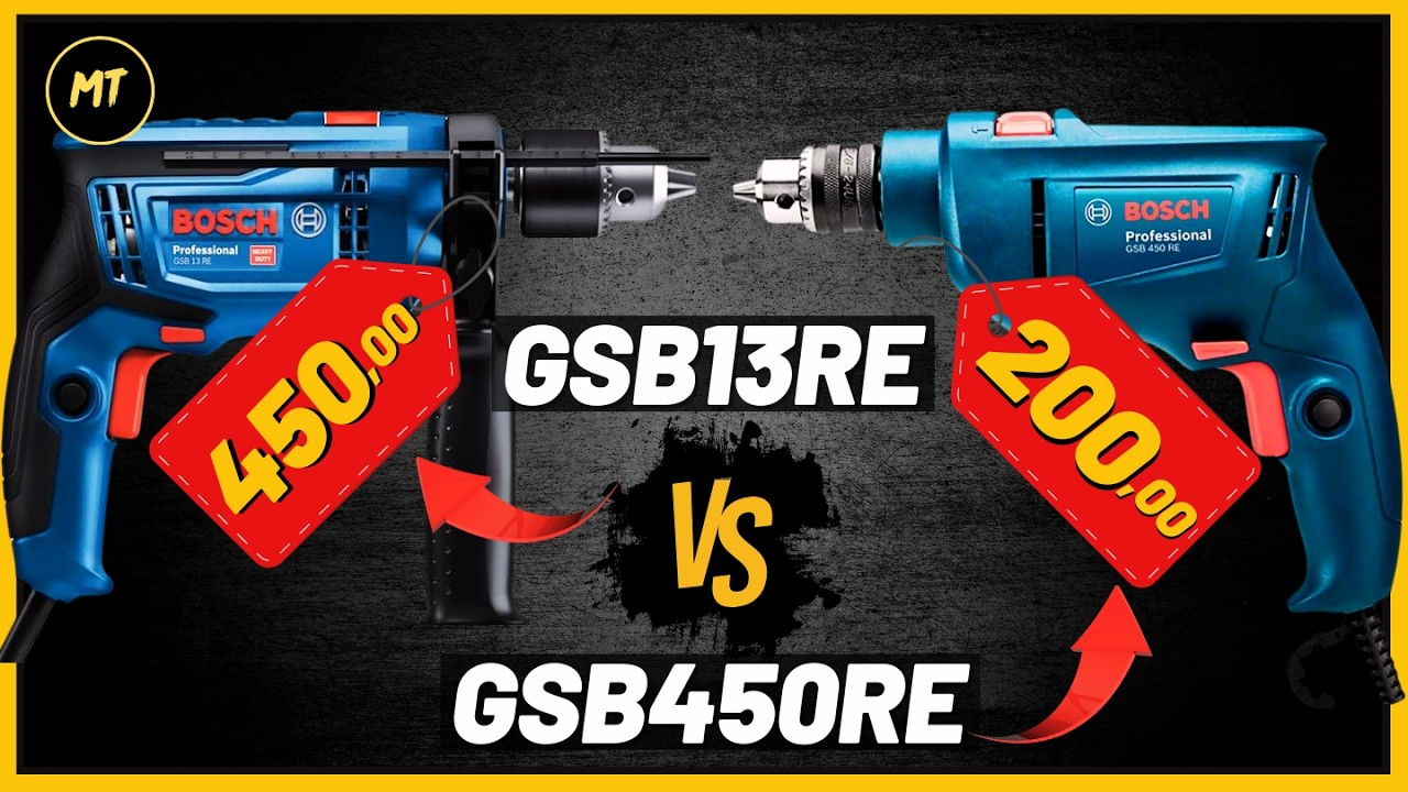 Furadeira Bosch GSB 13 RE vs Furadeira GSB 450 RE – Qual Furadeira Vale Mais a Pena? Teste Completo.