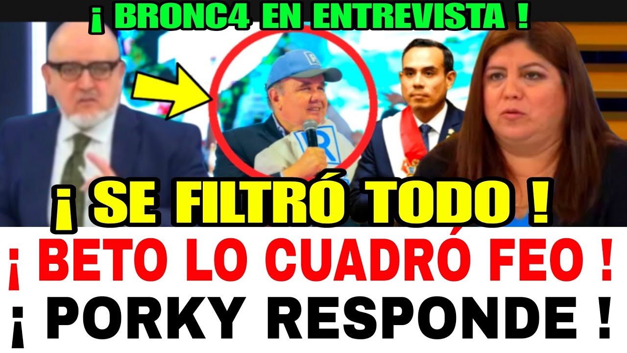 BRVT4L BETO ORTIZ LO ENCARÓ EN VIVO PORKY QUEDO EN SHOCK BRONC4Z4 DURANTE PICANTE ENTREVISTA