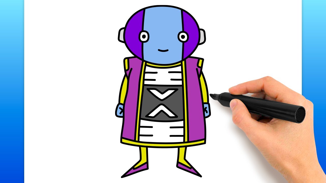 How To Draw Zeno (Dragon Ball Super)
