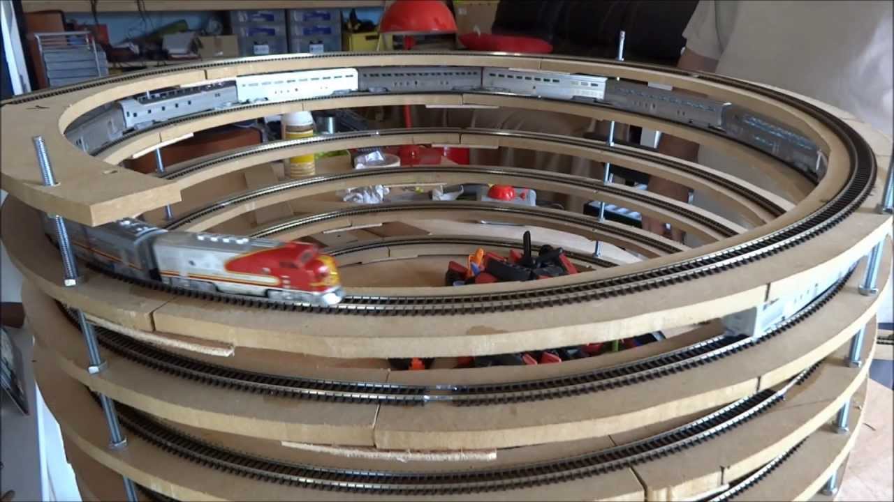 Modélisme ferroviaire - construction helix en N