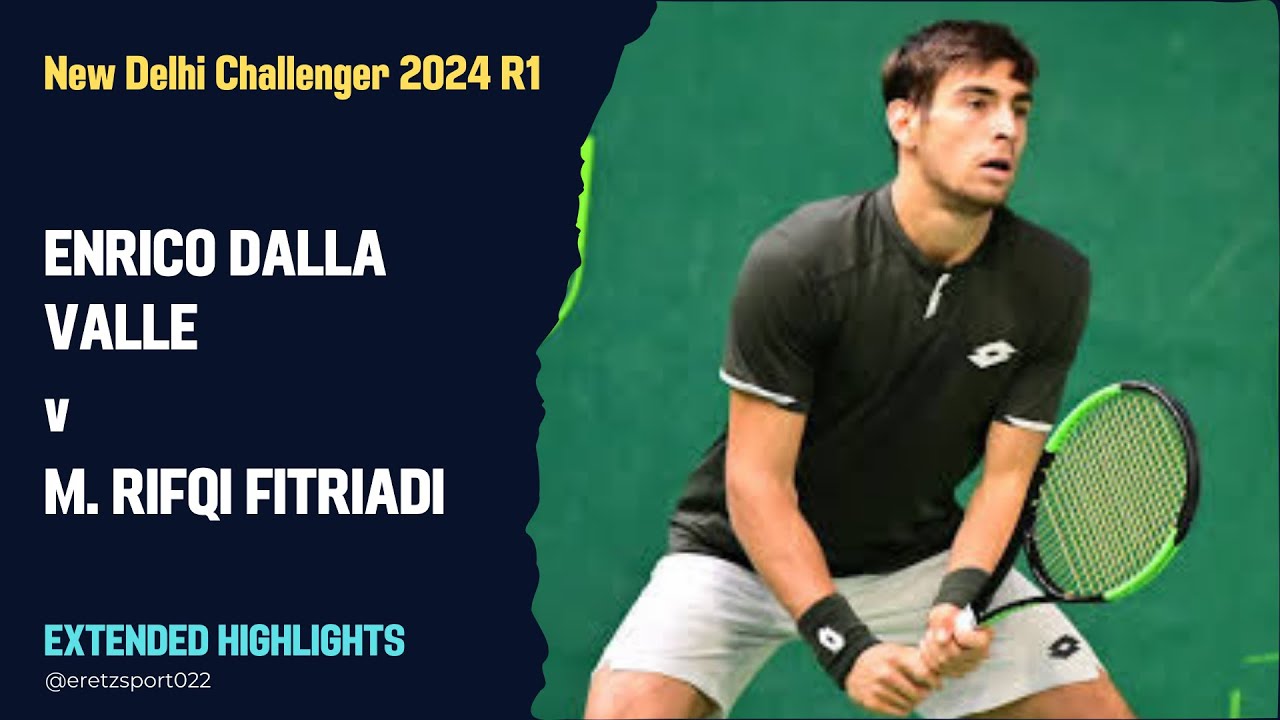 New Delhi Challenger 2024 R1: Enrico Dalla Valle vs. M. Rifqi Fitriadi [Q] Extended Highlights