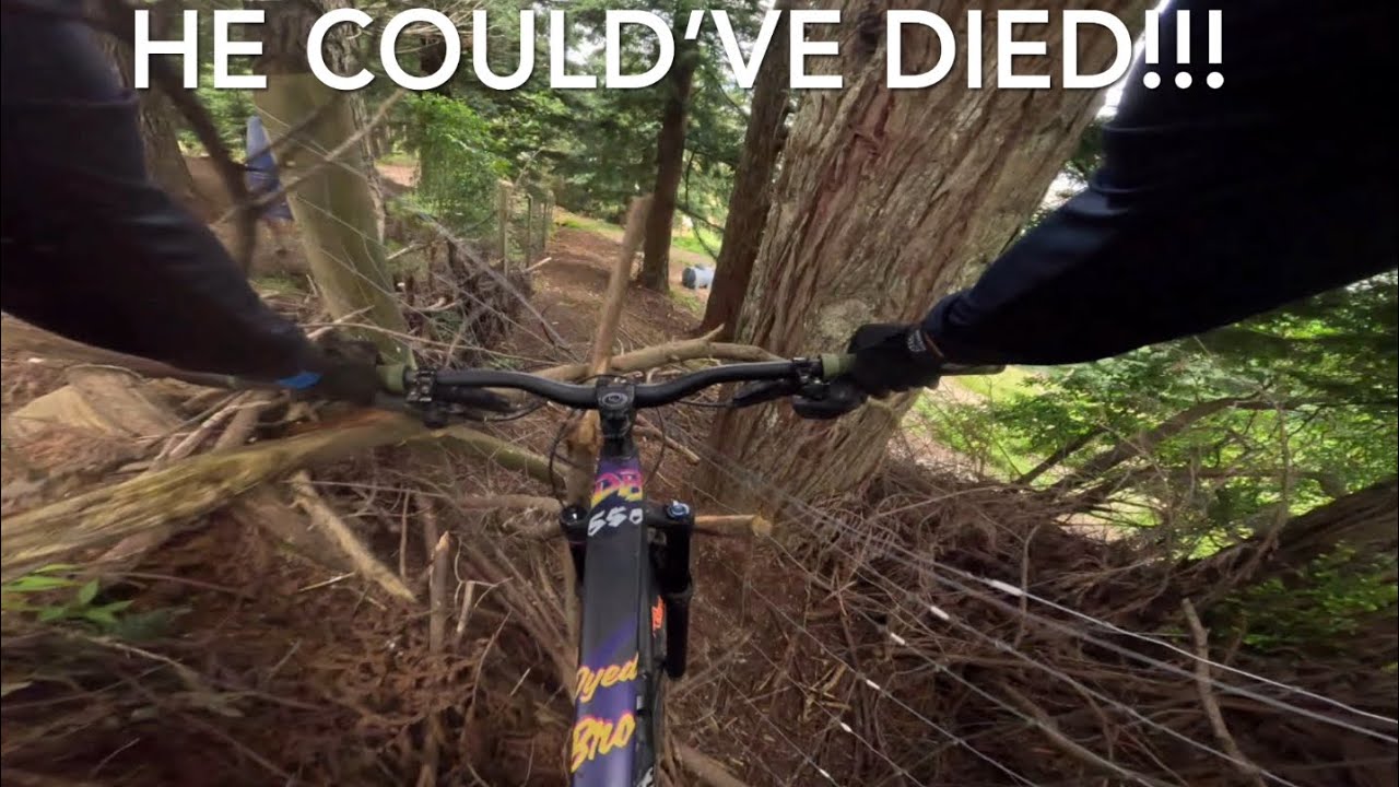 Training for Crankworx Air DH practice ends with possibly my dad’s gnarliest crash ever!