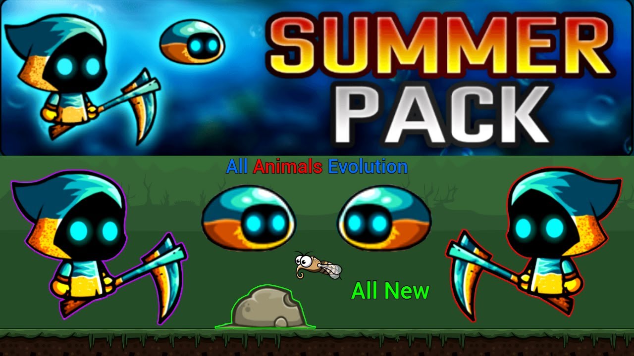 All Animals Evolution And New Summer Reaper Pack (EvoWorld.io)
