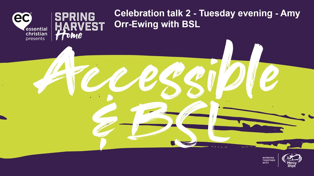 Celebration talk 2 - Tuesday evening - Amy Orr-Ewing with BSL