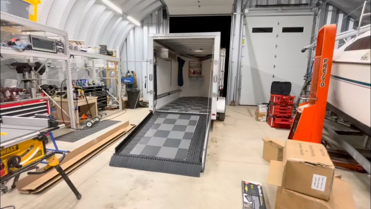 Aluminum ATC enclosed trailer snowmobile mods