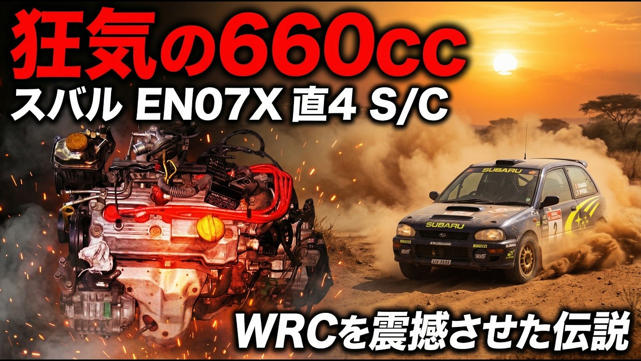【スバルの狂気】なぜ軽に4気筒スーチャーを？伝説の名機「EN07X」の開発秘話と歴史
