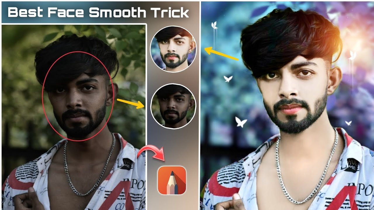 Autodesk Sketchbook Face Smooth Full Tutorial || Autodesk Sketchbook Face Editing Tutorial