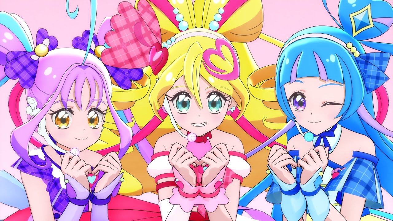 【MMD Precure】キミとアイドルプリキュア3人で青空のラプソディー【自作モデル】