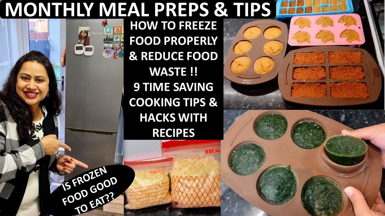 Indian Monthly Meal Planning | Freezer Food Ideas | 9 Time & Money Saving Tips to Reduce Food Waste