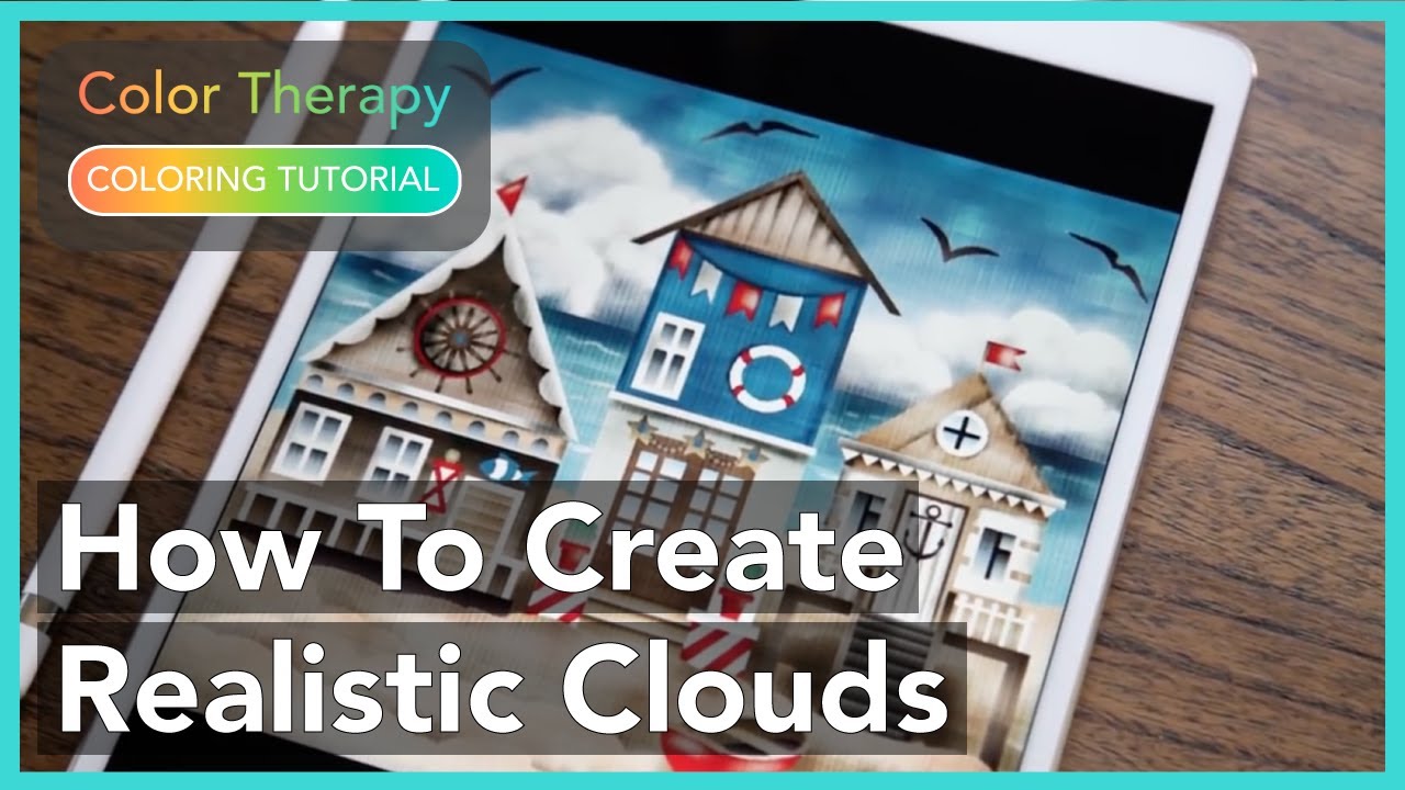 Coloring Tutorial: How to Create Realistic Clouds with Color Therapy App
