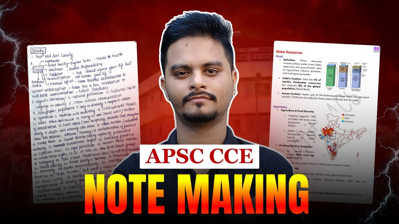 APSC Note Making | How to Make ultimate #Notes for #APSC CCE