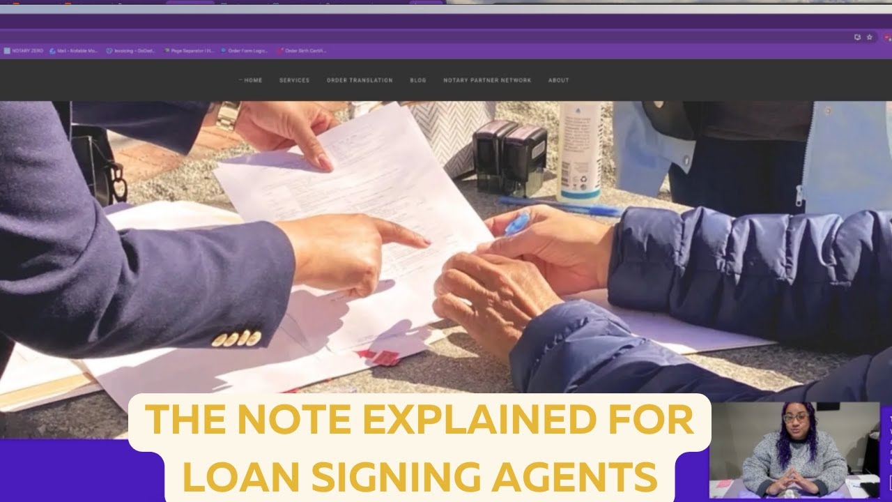 The Note Explained for Loan Signing Agents