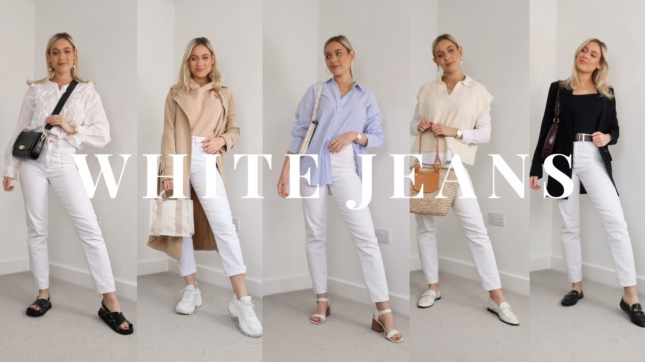 STYLING WHITE JEANS FOR SPRING! OUTFIT IDEAS AND INSPIRATION