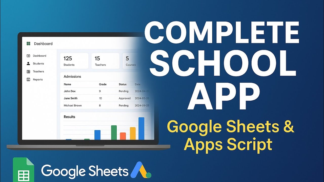 No More Expensive Software! Create a School Management System in Google Sheets (Apps Script)