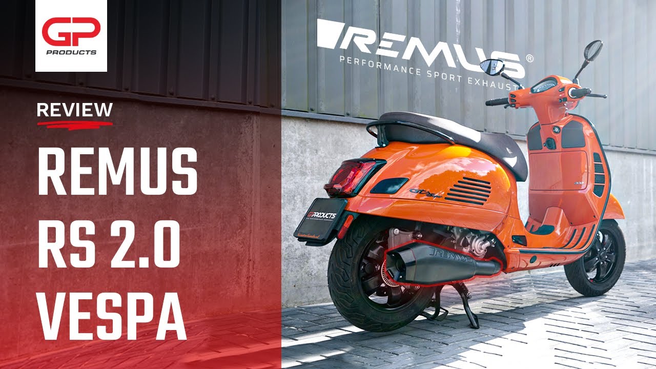 REMUS RS 2.0 Uitlaatsysteem voor VESPA GTS 125 & 300!