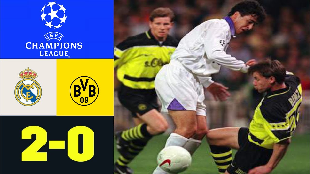 Real Madrid vs Borrusia Dortmund Semifinal UCL 1997/98 - 1st Leg ● Highligths (01/04/1998)