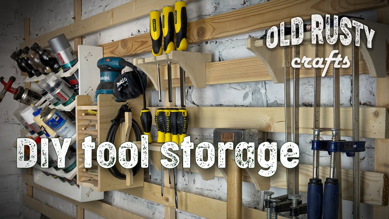 Tool Storage Wall (French Cleat) DIY.