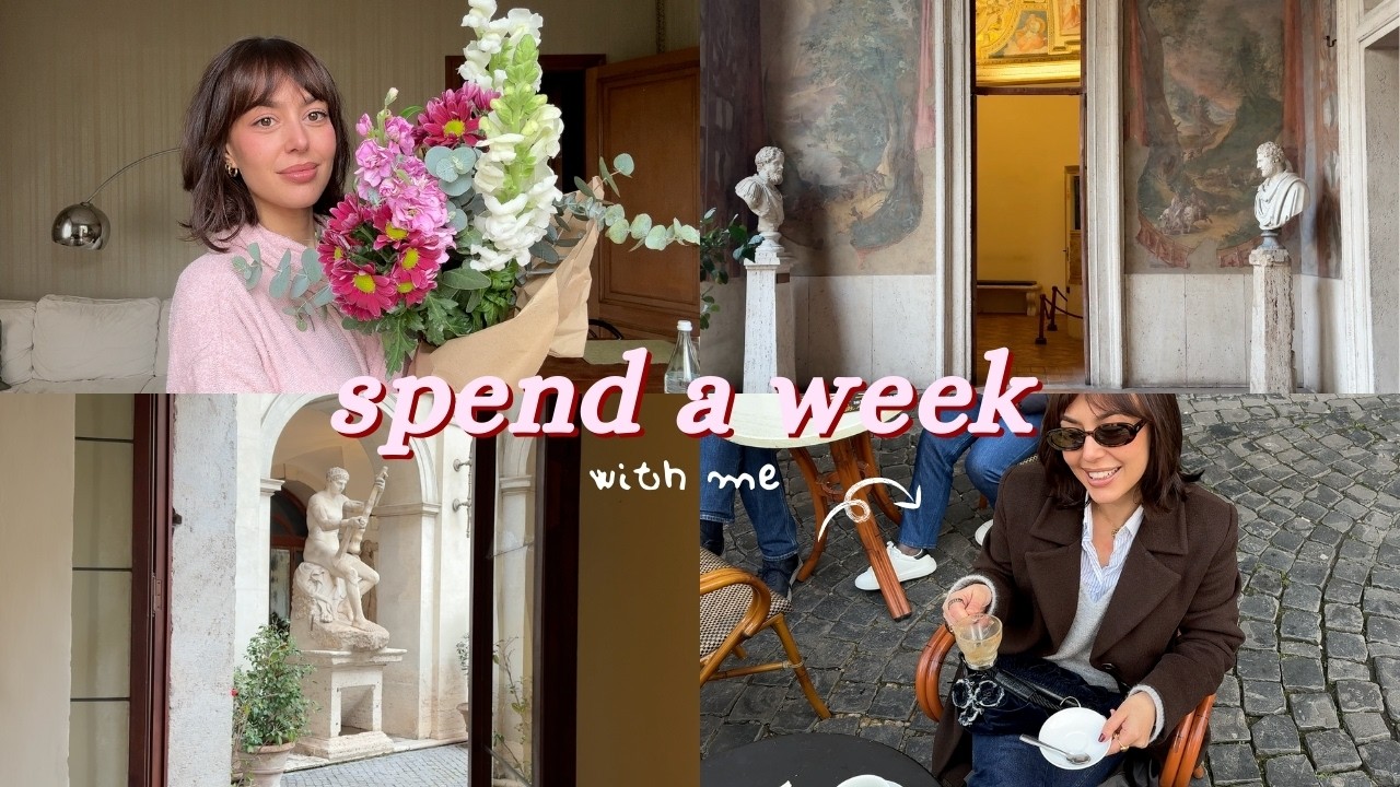 VLOG 🍨 a slice of life in Rome ft. GRWM, museum visits & simplifying my daily routine