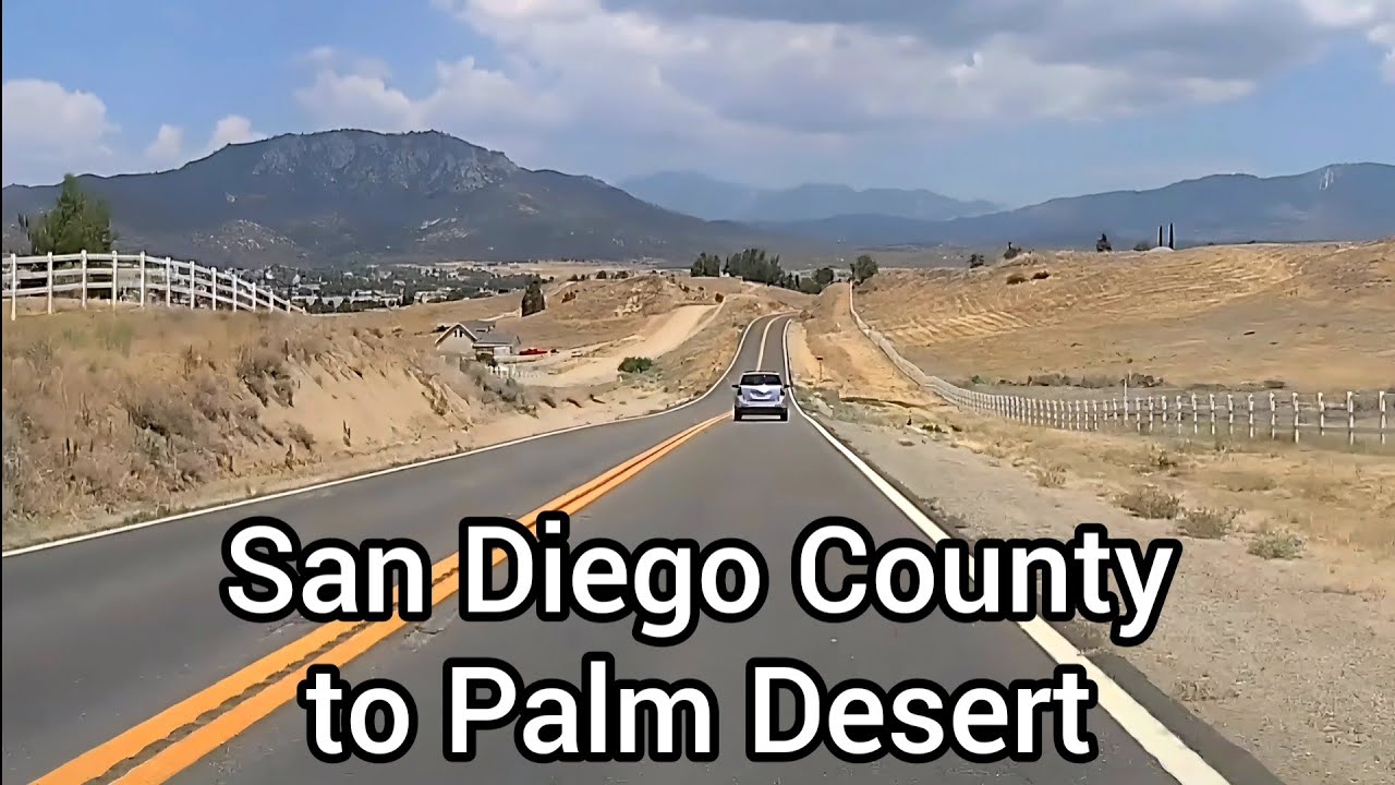 San Diego County to Palm Desert, CA | 5× Speed