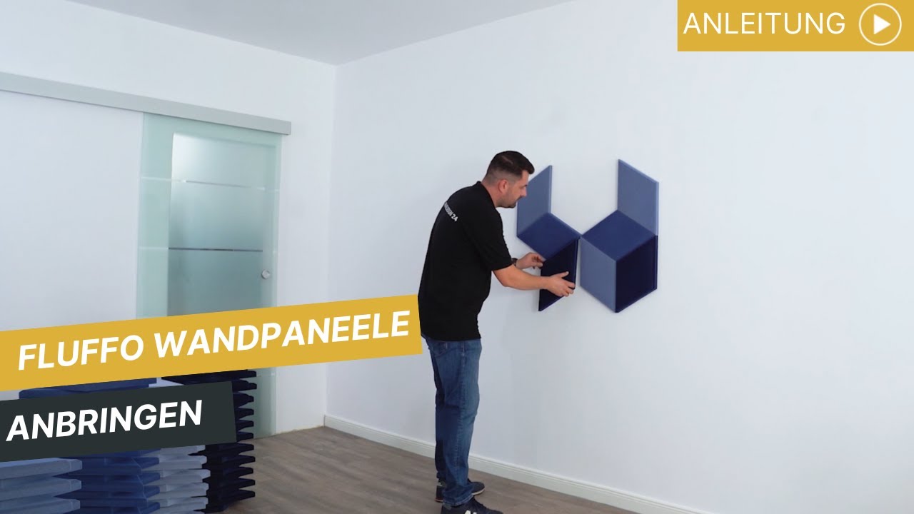 Fluffo Akustik Wandpaneele Montagevideo - Paneldesign24