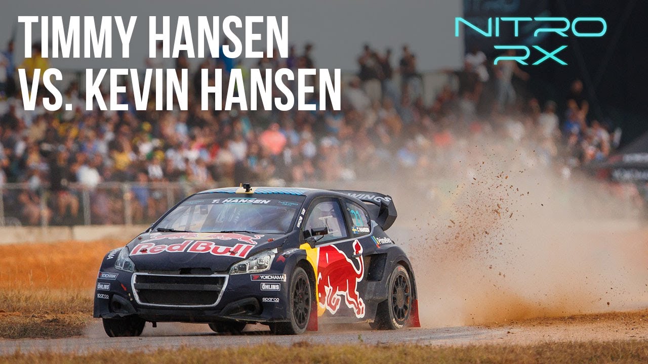 Timmy Hansen vs. Kevin Hansen | Nitro Rallycross Battle Bracket Round 5 Day 1