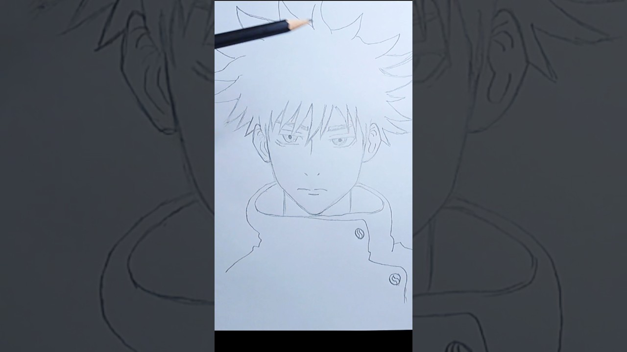 speed drawing megume Fushiguro / Learn to draw anime / Jujutsu Kaisen