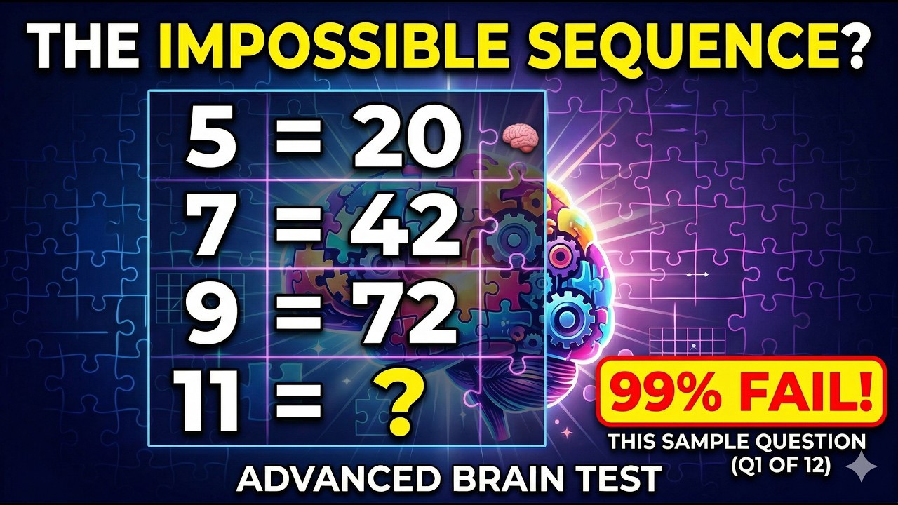 12 Riddles Only 1% Can Solve! 🧠 Advanced Brain Test (Can you get 12/12?) #puzzle #riddles #maths