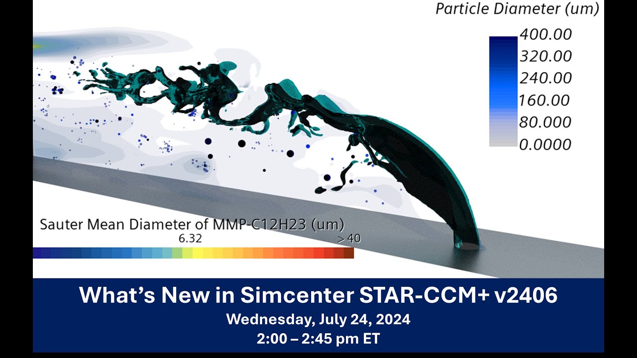 What's New in Simcenter STAR CCM+ v2406 Webinar