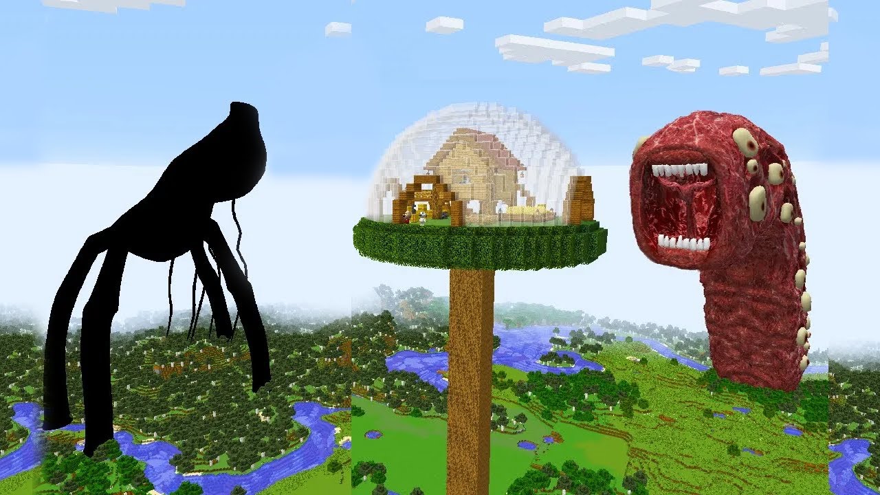 SURVIVING FROM TRAIN EATER AND DAY 17 in Minecraft - Gameplay
