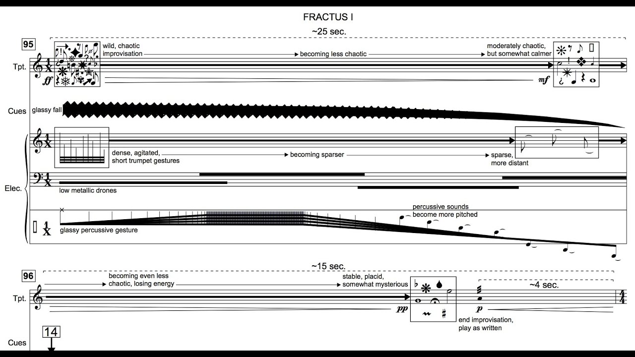 Fractus I for Trumpet in C and SuperCollider (Audio & Score)