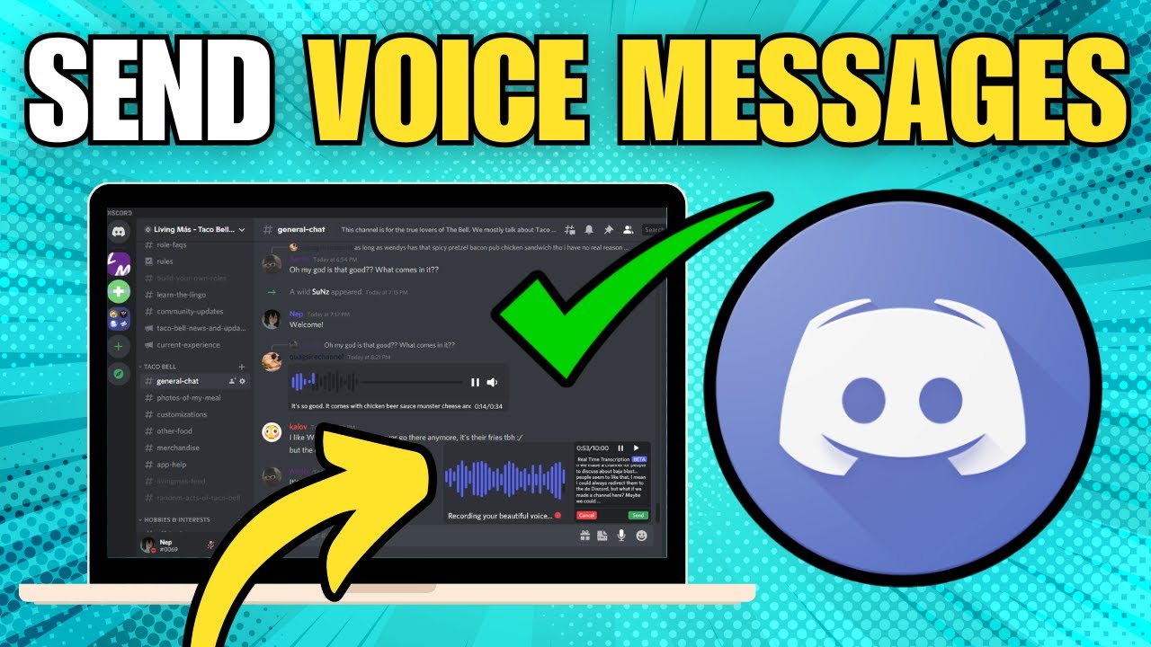 Как отправлять голосовые сообщения в Discord на ПК