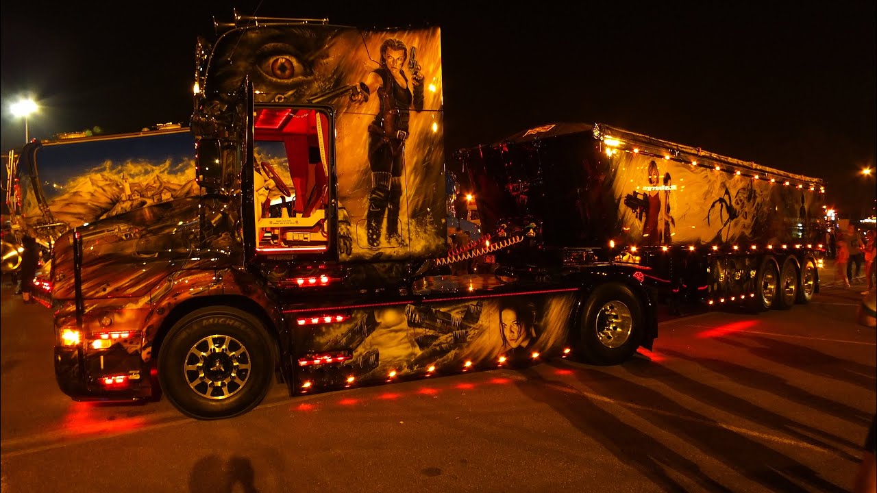 Scania Hauber V8 - Resident Evil mit Soundcheck