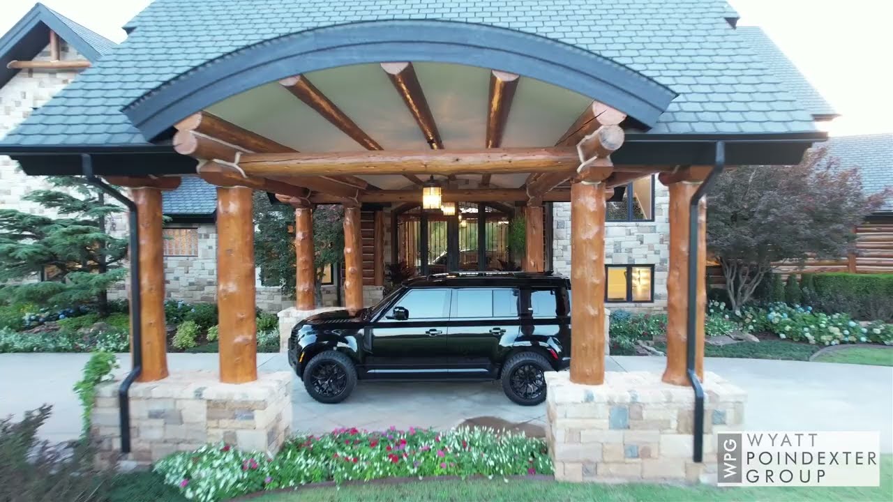 7800 Indian Springs Rd Edmond, Oklahoma - Luxury Log Mansion - Wyatt Poindexter Group