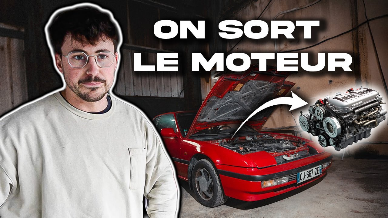 On sort le moteur de ma Honda Prelude 3G ! 😱 La galère continue…