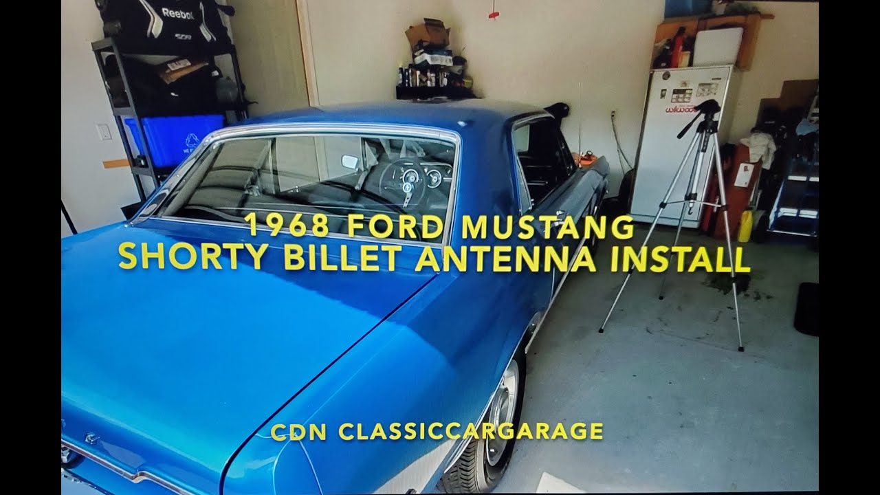 Mustang Scott Drake Shorty Billet Antenna 1965-1968 Installation - CDN ClassicCarGarage