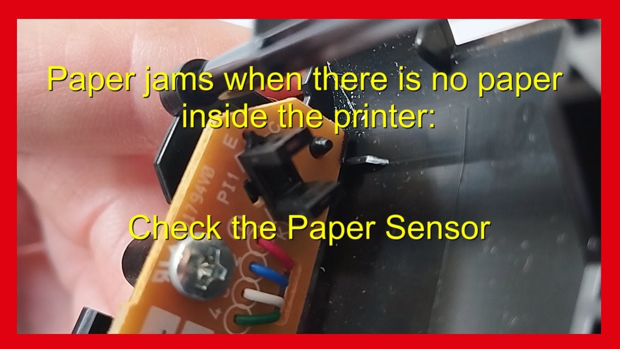 Printers: False Paper Jams caused by a broken Sensor