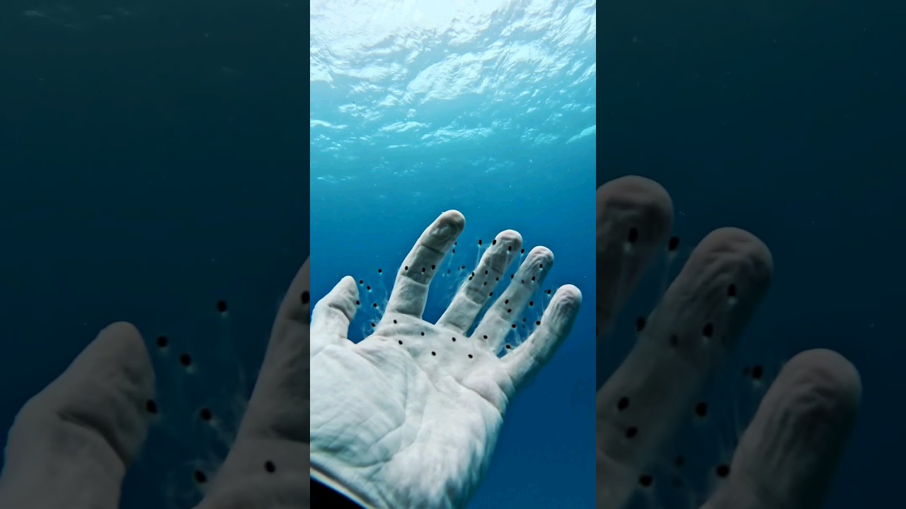 Found this cool stuff during a safety stop #viral #salps #marinelife #scubadiving #alien #ocean