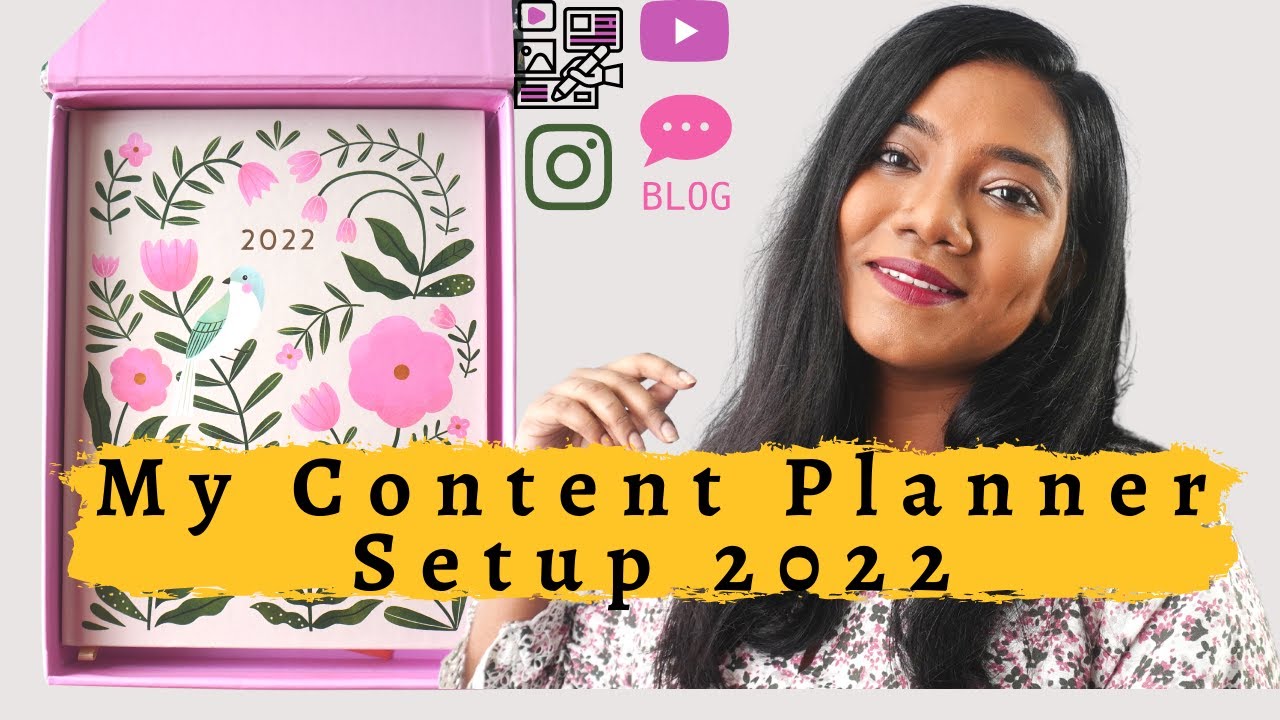 Setting up my CONTENT PLANNER for 2022| HAPPY WAGON 2022 Planner Setup| Indian Planner Setup 2022