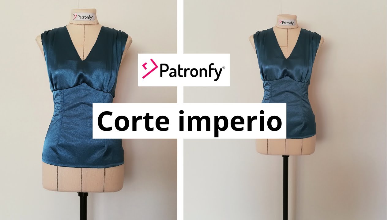 Como hacer el corte imperio en una blusa | Modelo de blusa inspirada en los e-book de Patronfy.