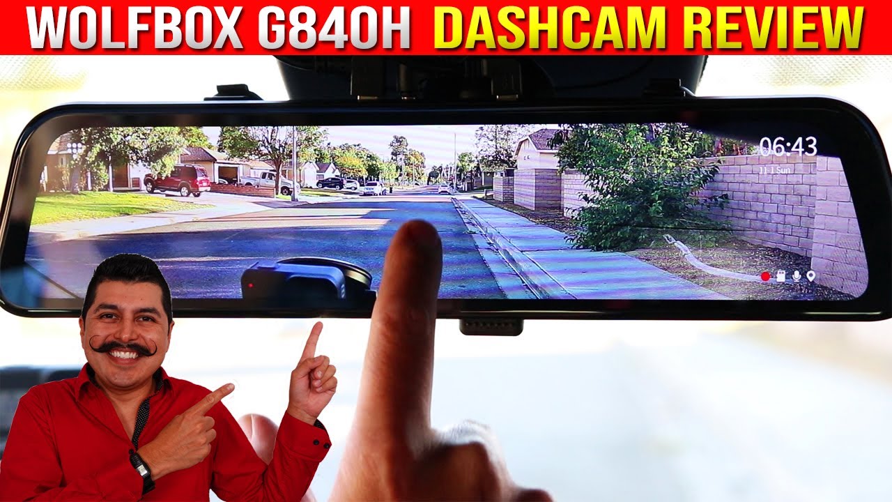 Wolfbox G840H Mirror Dash Cam Review (2K, HD, GPS, Park Mode, Time Lapse, Park Assist, 12