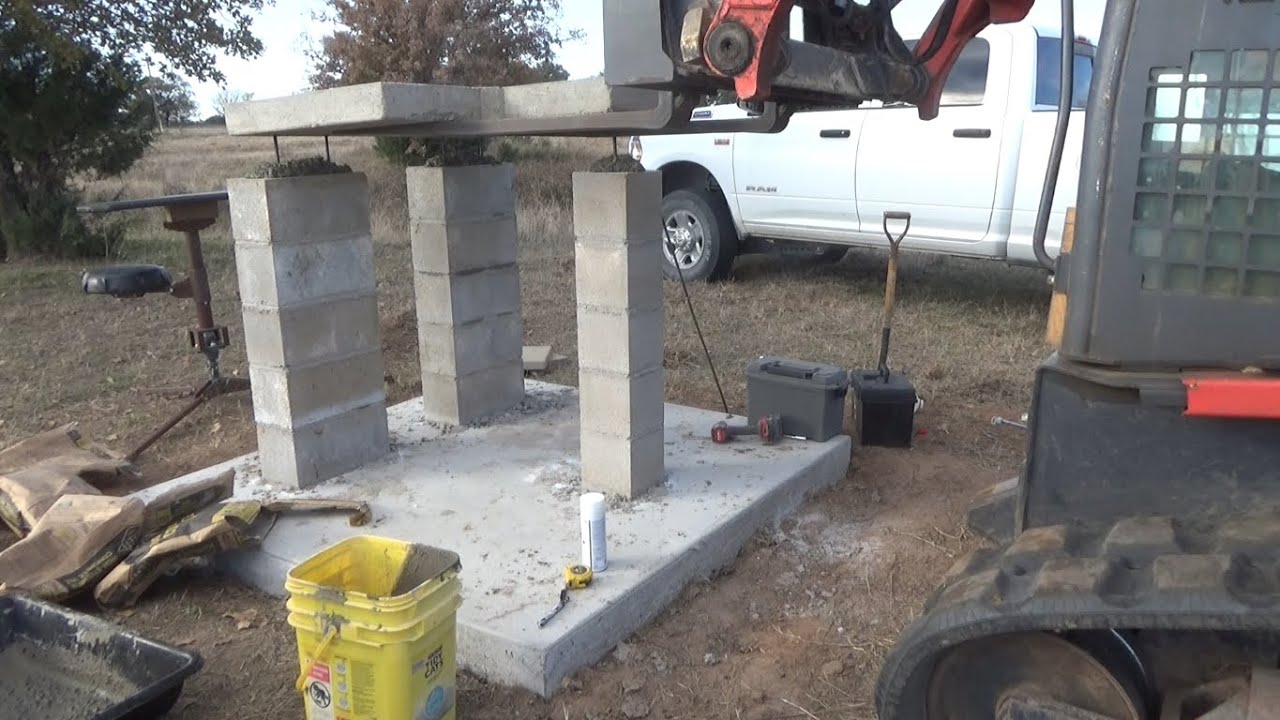 Building Concrete Shooting Benches