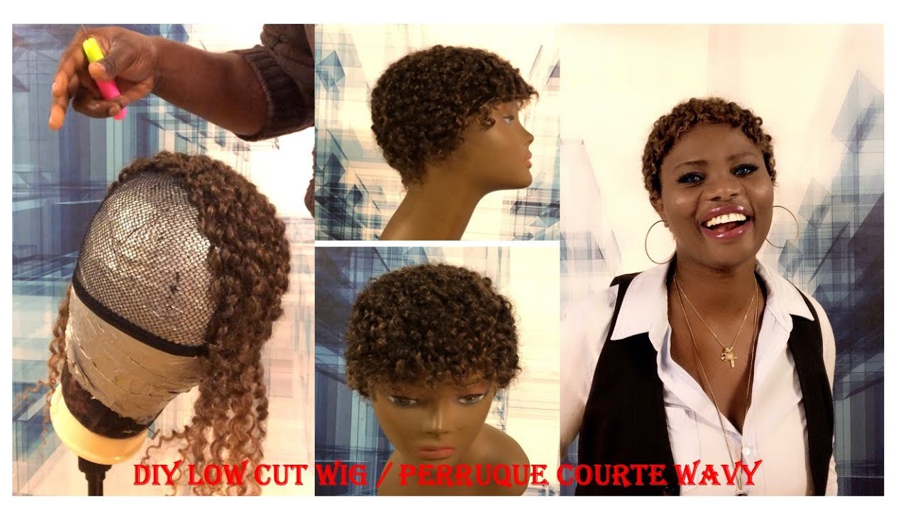 AWESOME DIY Easy Low Cut Wig Tutorial (Perruque courte) Start to Finish